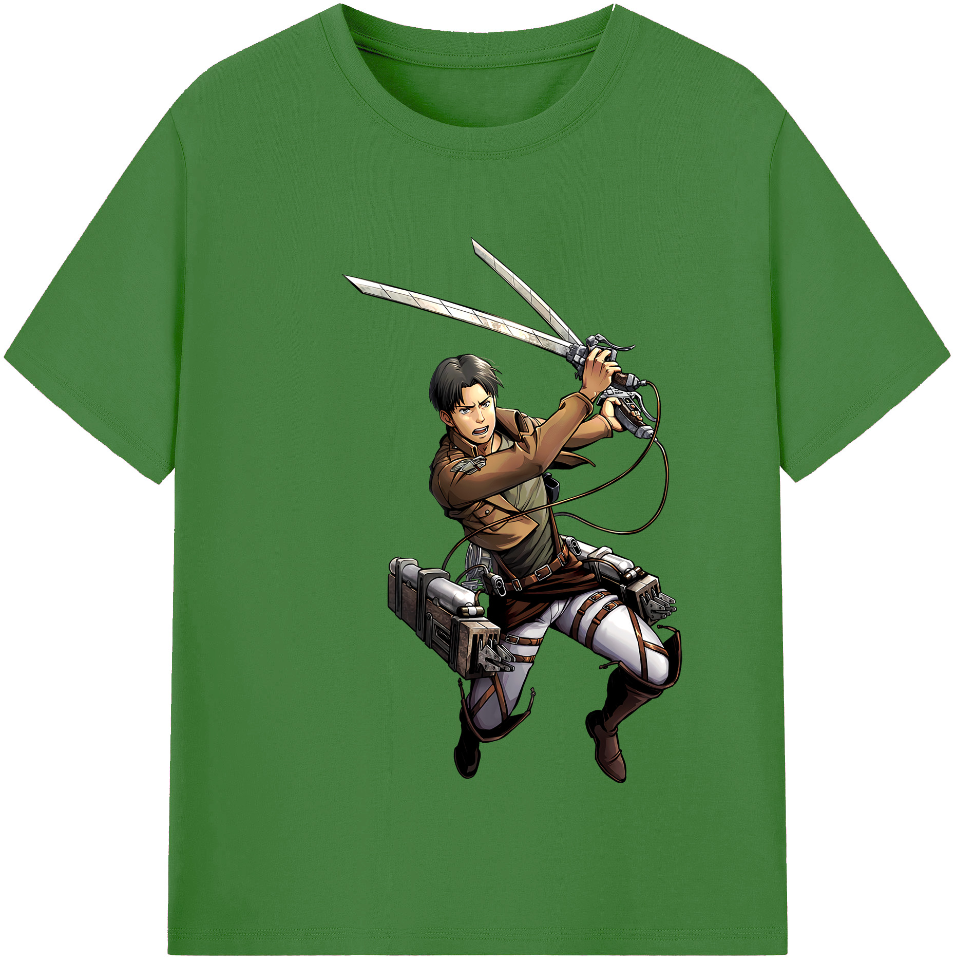 （画像用） 進撃の巨人 Attack on Titan レディースカジュアルプリントTシャツ（綿100％）